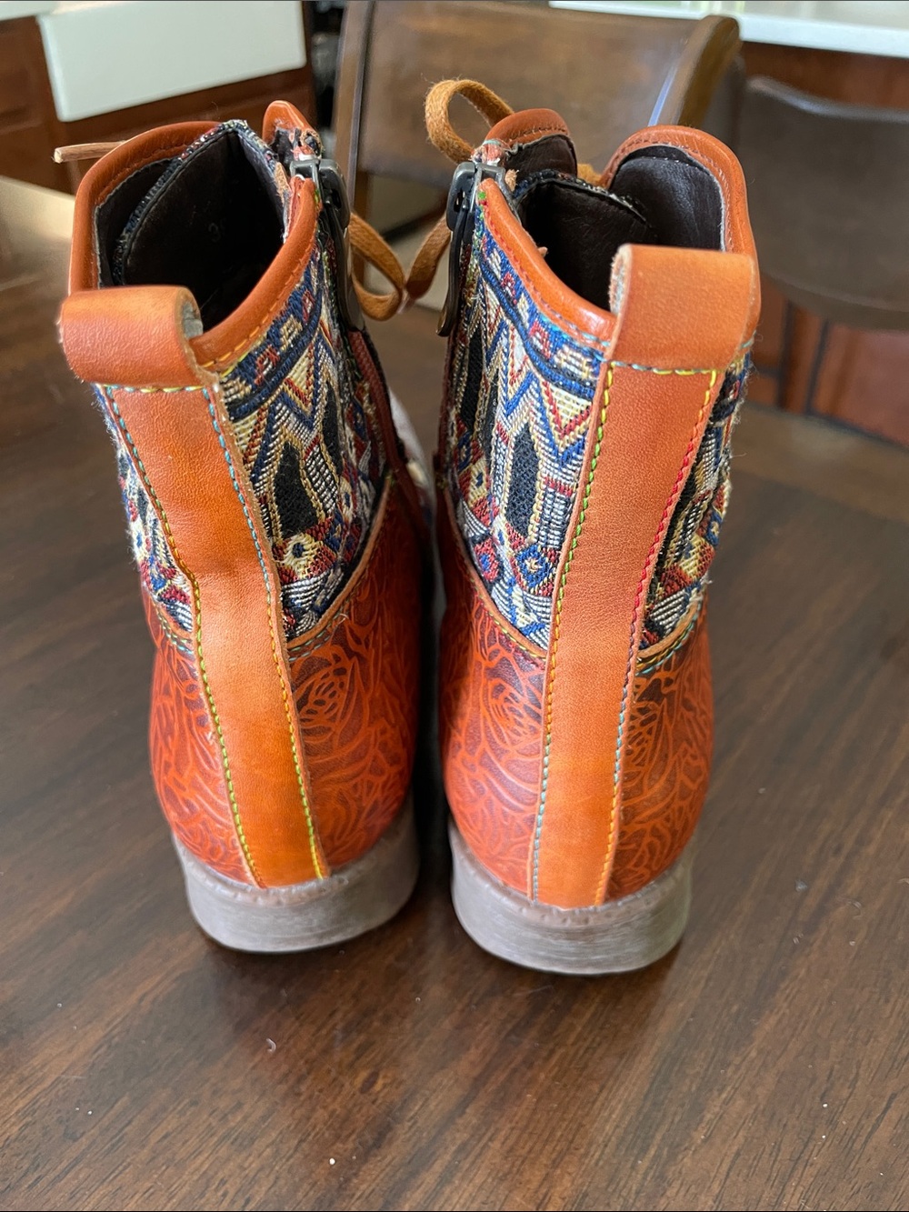 Socofy Patchwork Boots Size 39 (8.5 US) - Picture 5 of 7